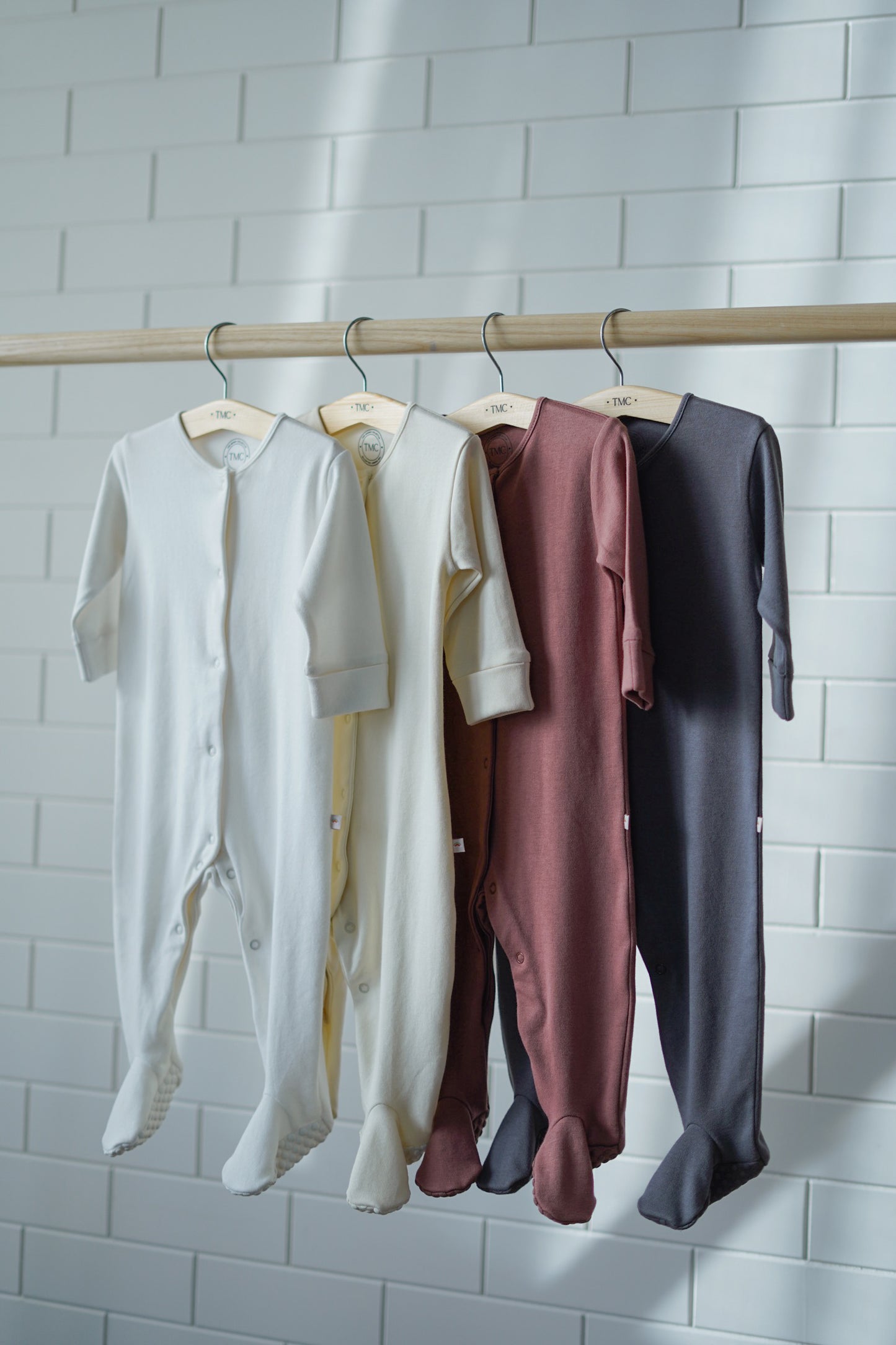 100% Organic Cotton - Footie Single Pack - Mocha