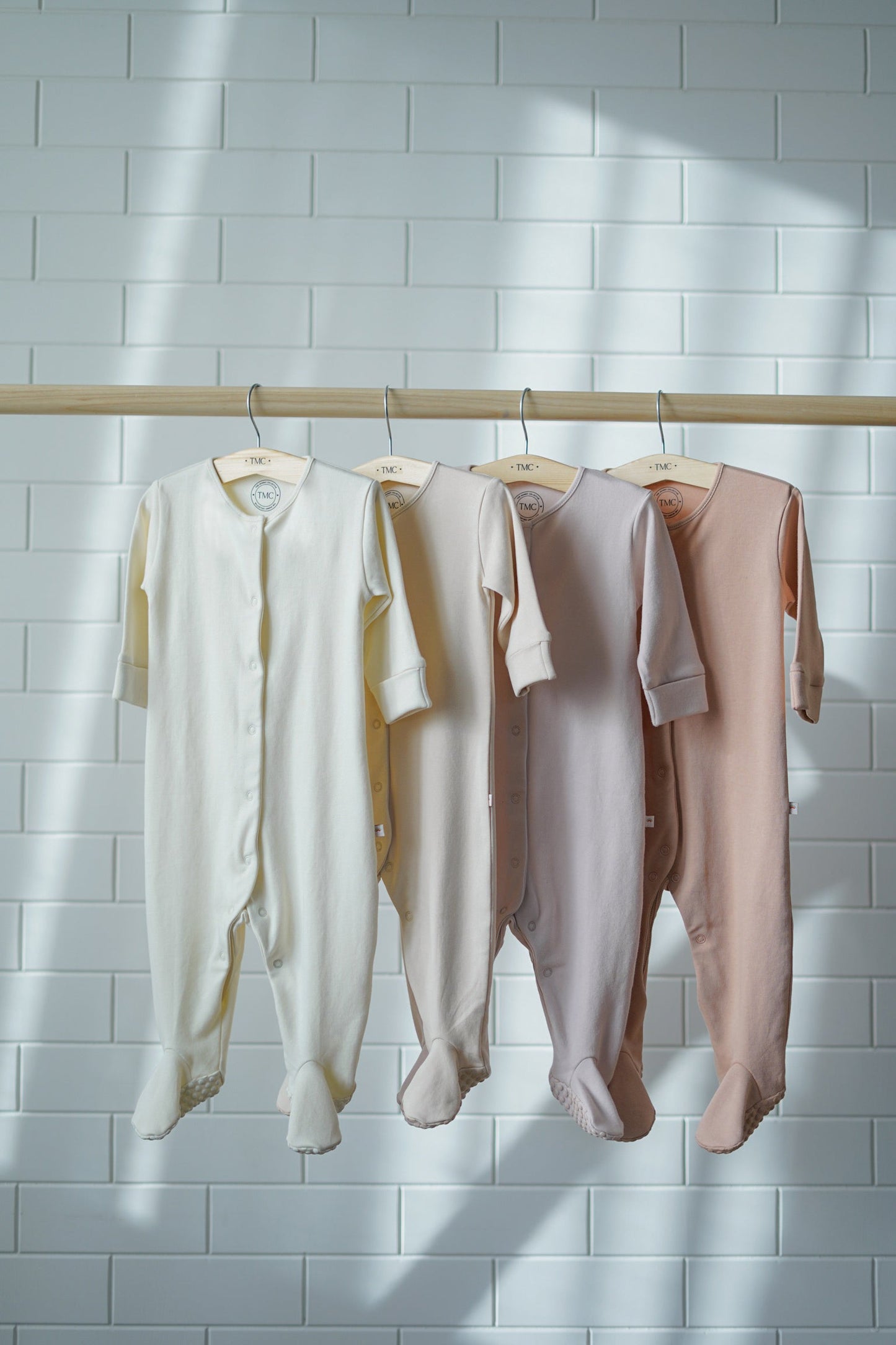 100% Organic Cotton - Footie Single Pack - Peach