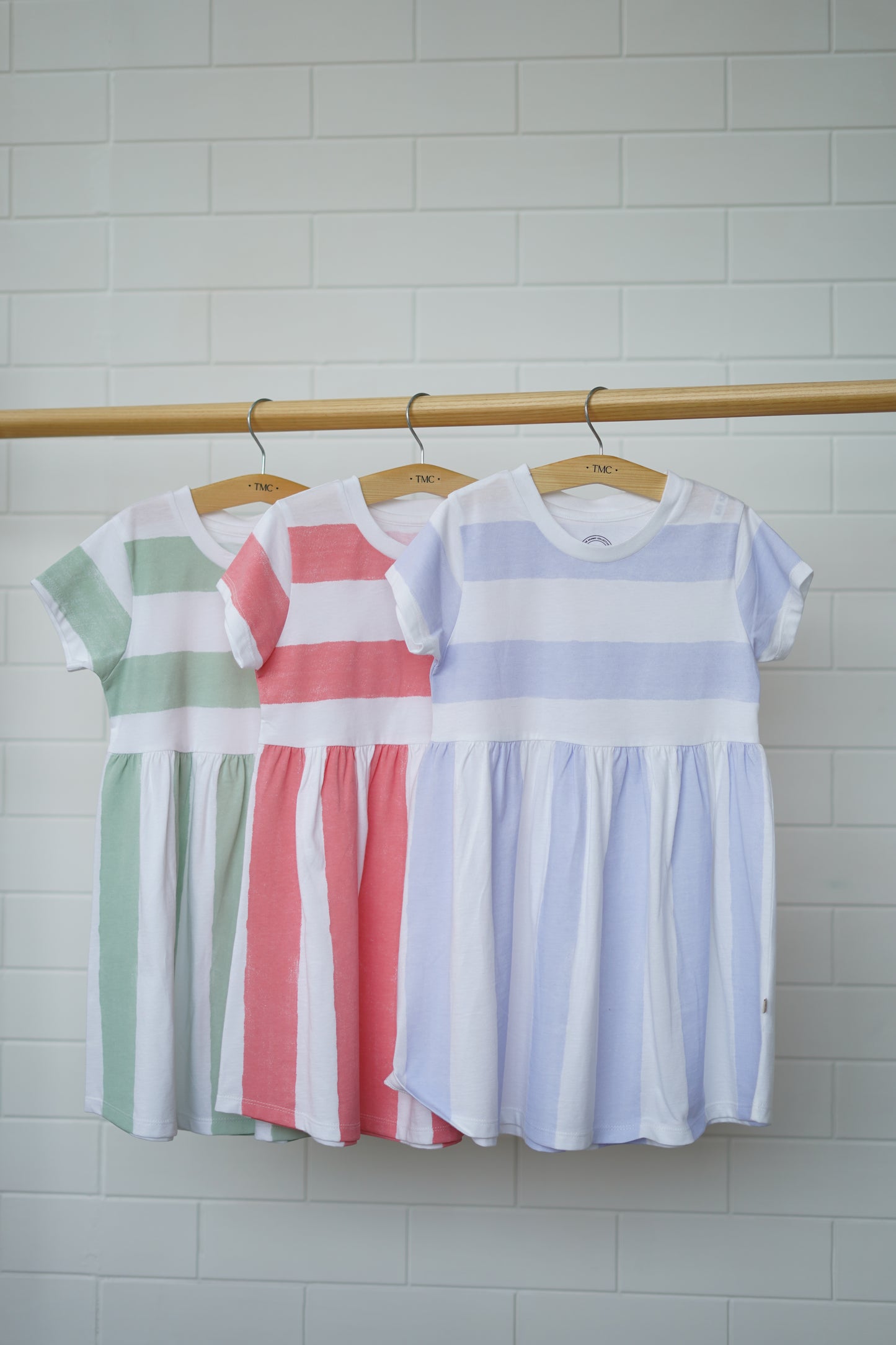 100% Organic Cotton - Tee Dress - Nautical Stripes