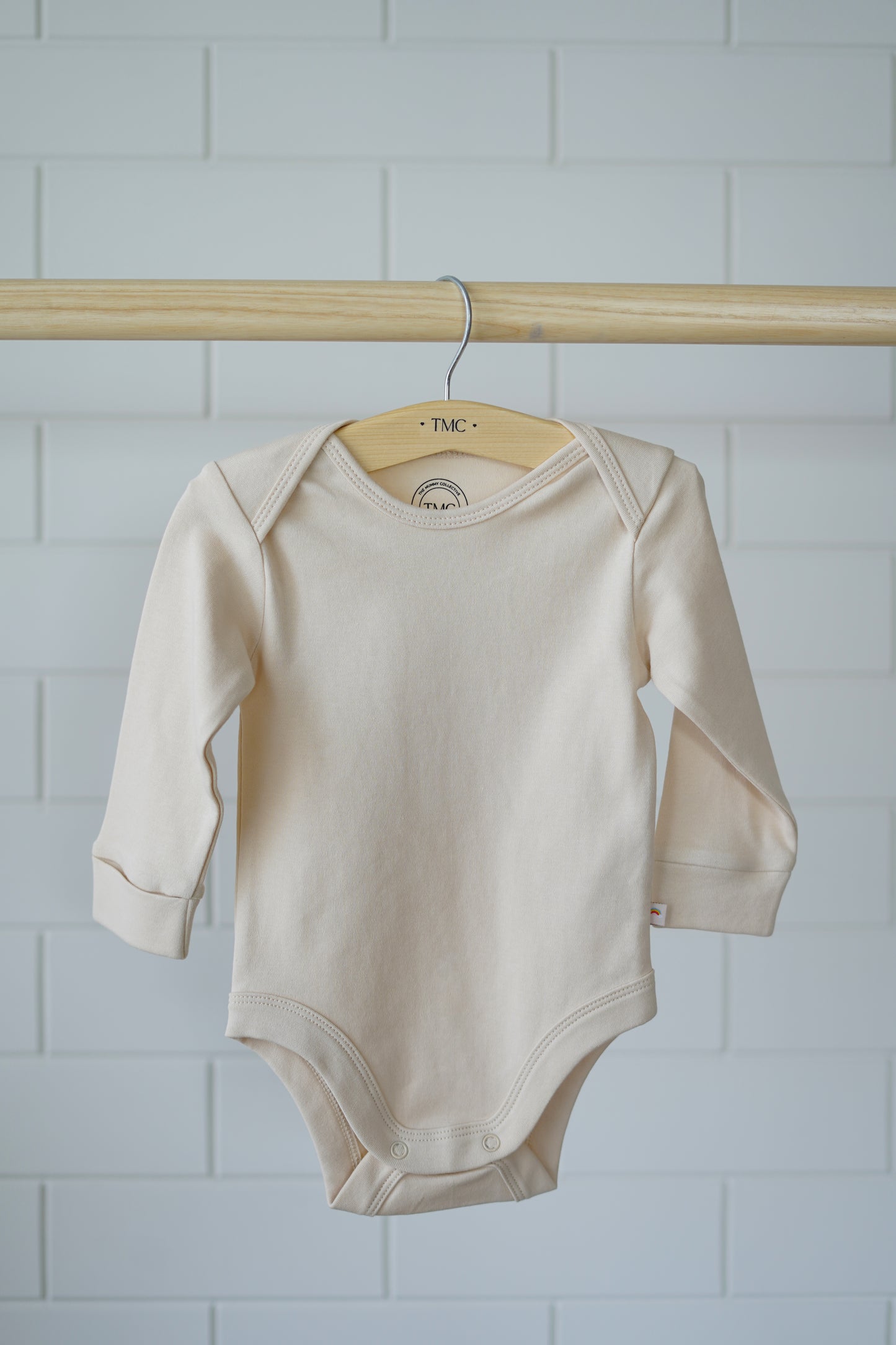 100% Organic Cotton - Full Sleeve Bodysuit Starterpack - Combo 1 (Whites and Beiges)