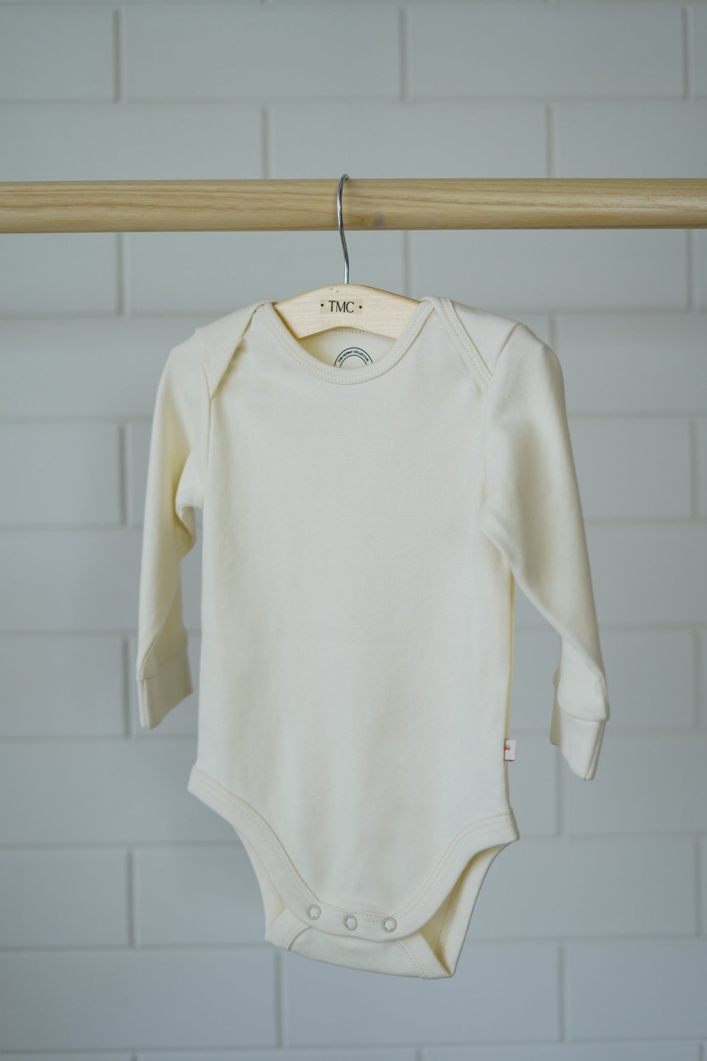 100% Organic Cotton - Full Sleeve Bodysuit Starterpack - Combo 3 (Whites, Grey and Mocha)