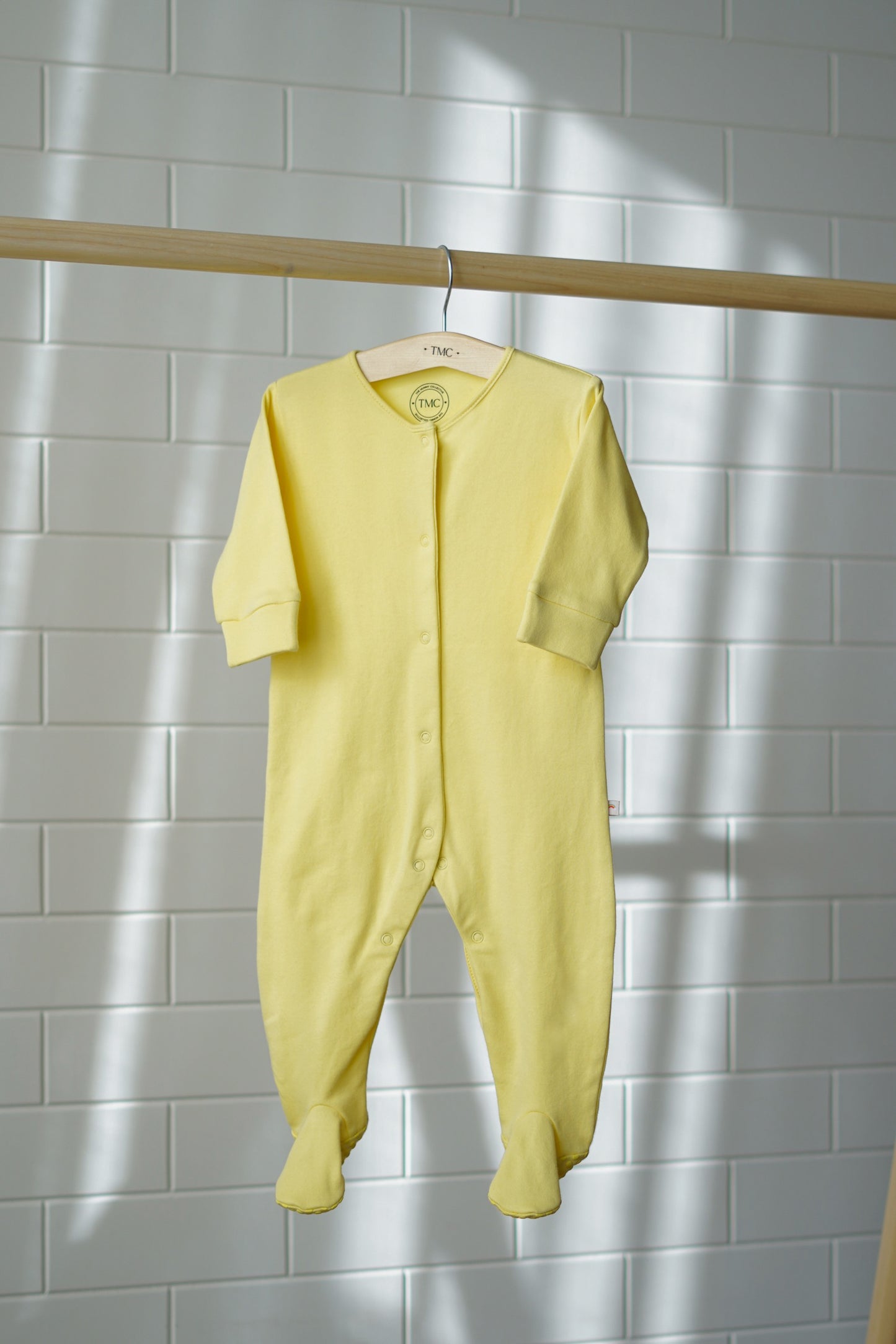 100% Organic Cotton - Footie Single Pack - Yellow