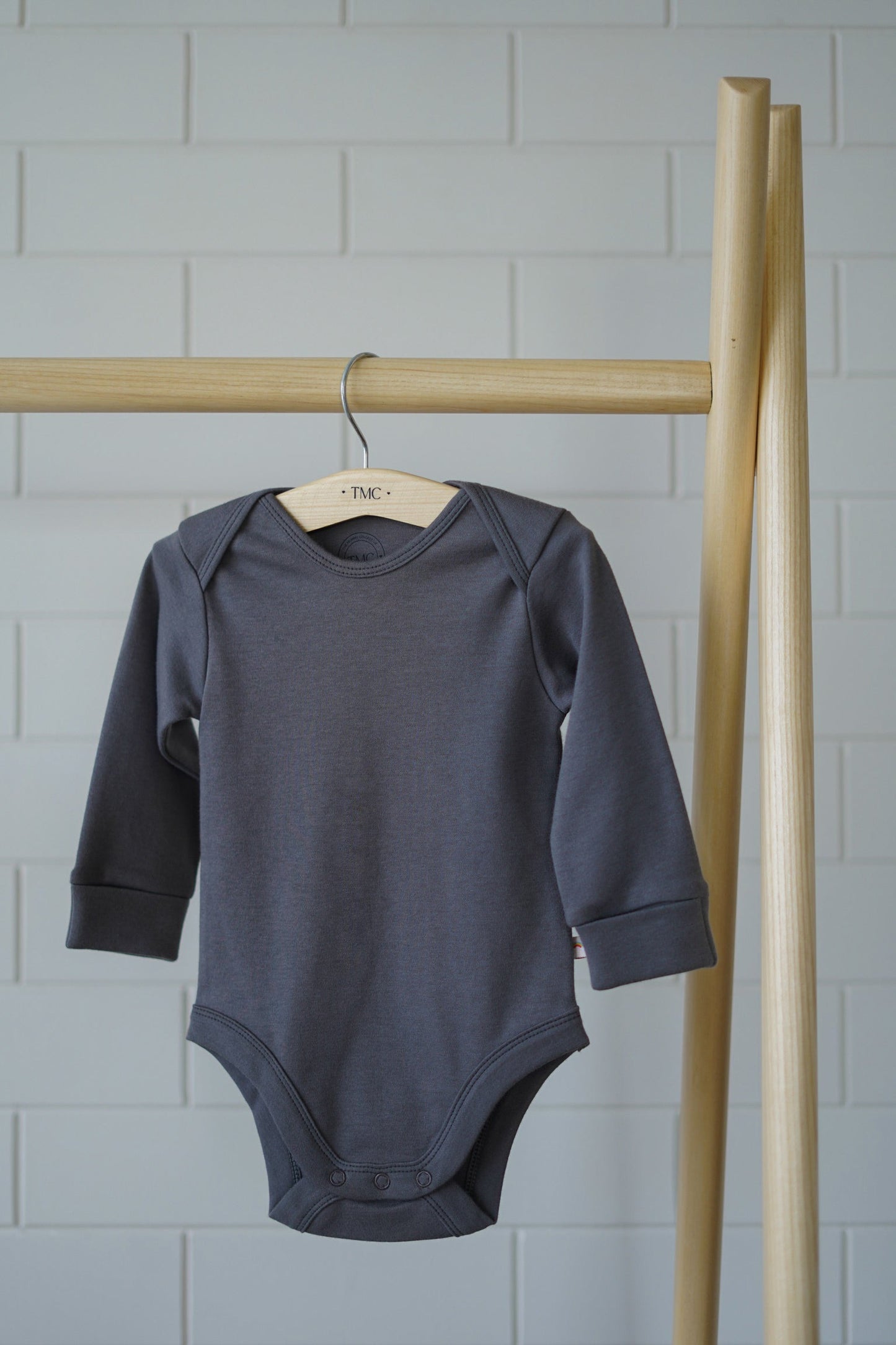 100% Organic Cotton - Full Sleeve Bodysuit Starterpack - Combo 7 (Whites and Greys)