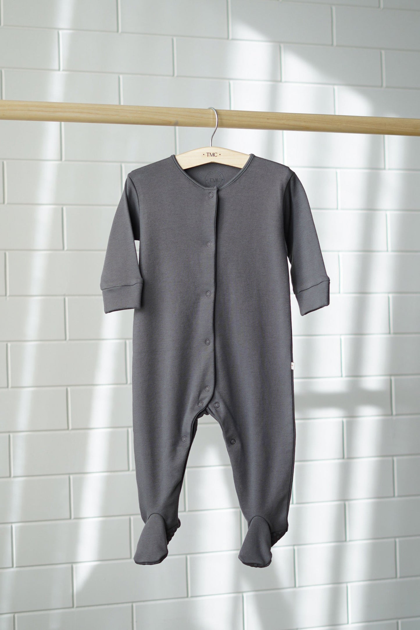 100% Organic Cotton - Footie Starterpack - Combo 3 (Whites, Grey and Mocha)